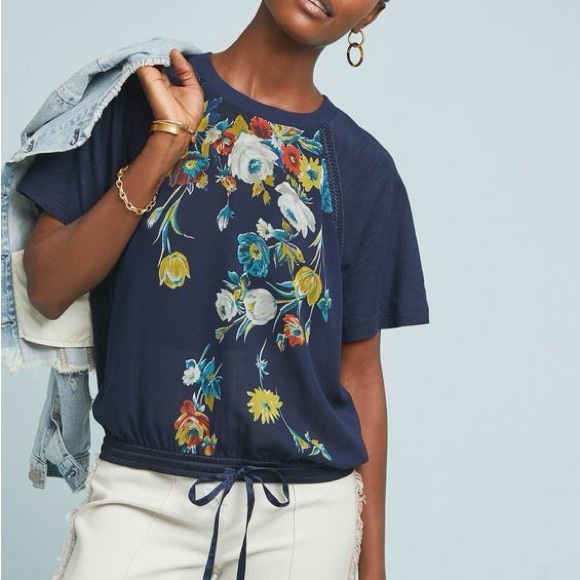 Anthropologie Tops - Anthropologie Tiny Carley floral top - small